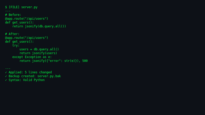 Code Editing